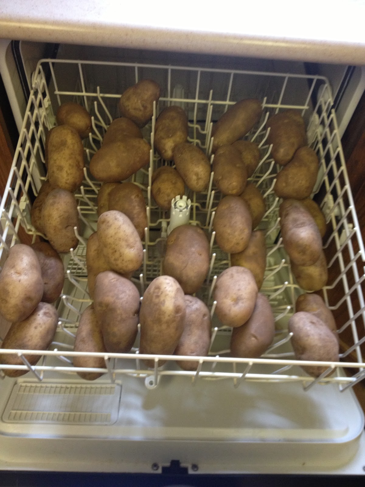 Mama's Cooking With Wine How to Wash Potatoes