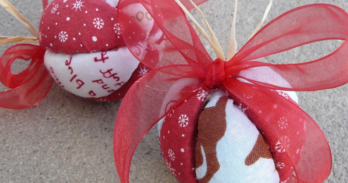 Small Fry & Co. Mini Fabric Covered Christmas Balls
