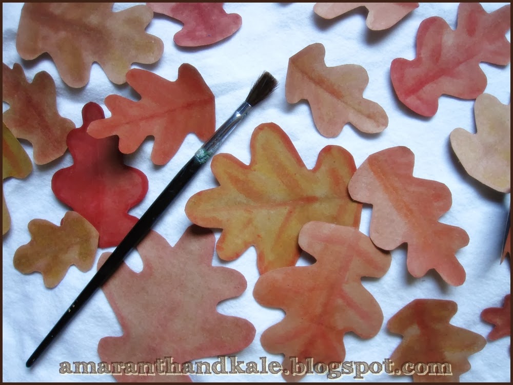 Amaranth & Kale Brown Paper Bag Leaves