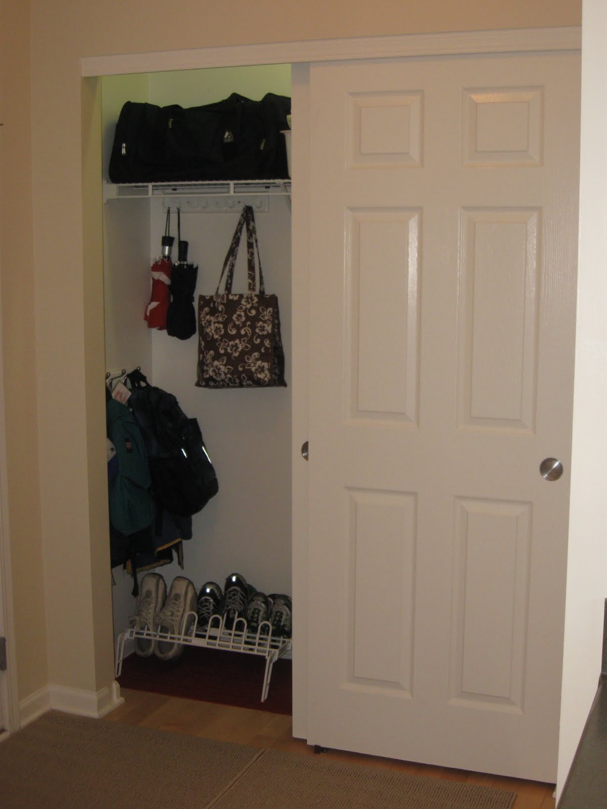 On the path to a Declutter Diva Hallway Coat Closet
