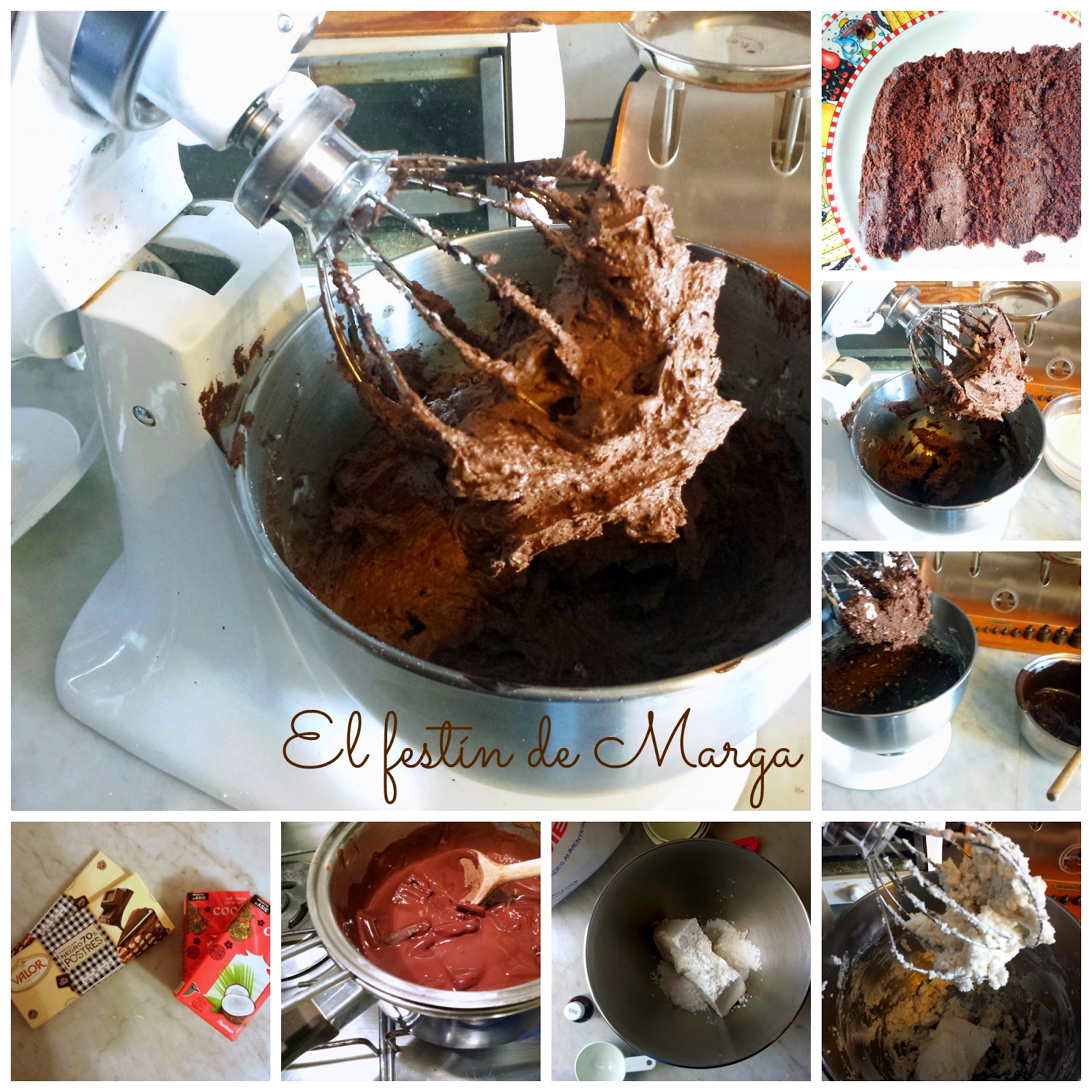 El festín de Marga Crema de chocolate (ganache) vegana