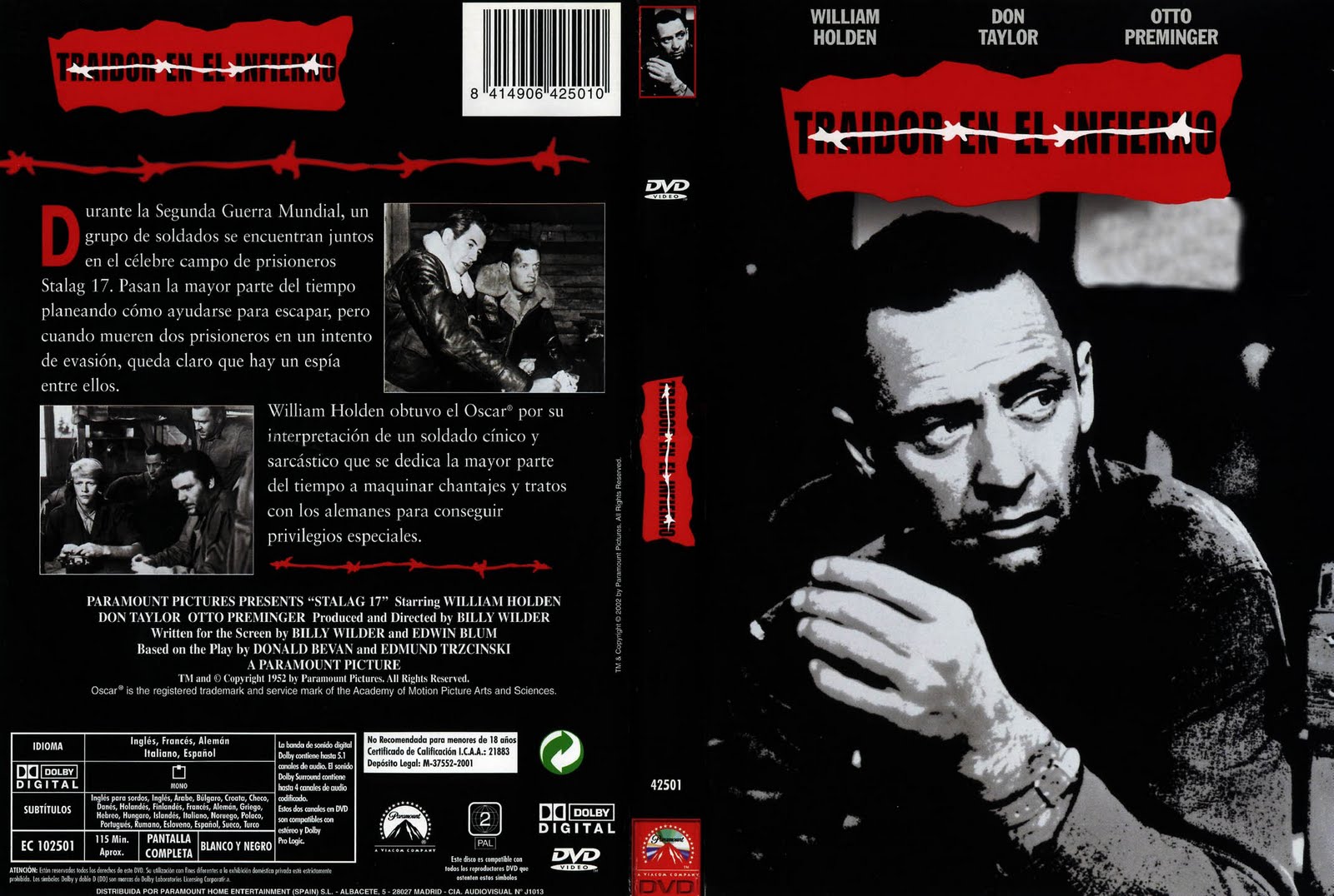 Traidor En El Infierno (1953) [Dual Cast-Engl]