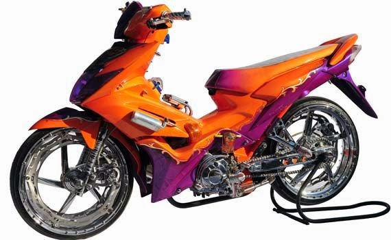 Gaya Futuristik Modifikasi Motor Blade - Variasi Motor Mobil Terbaru
