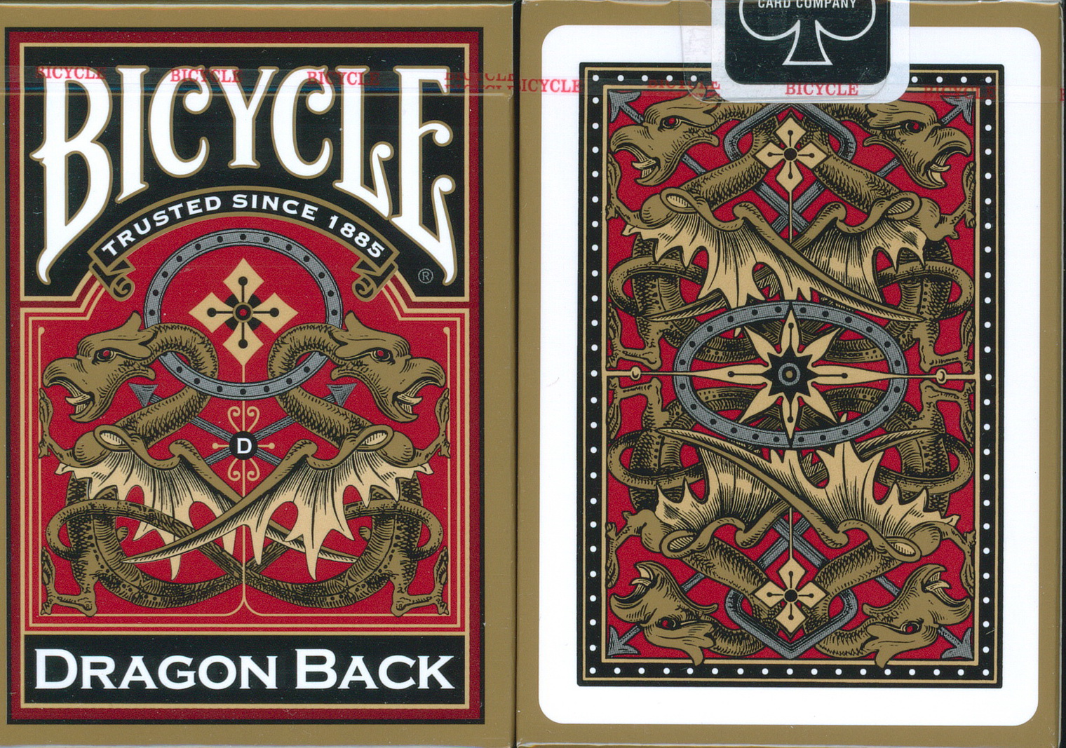 Buy Bicycle Gold Dragon Back Playing Cards