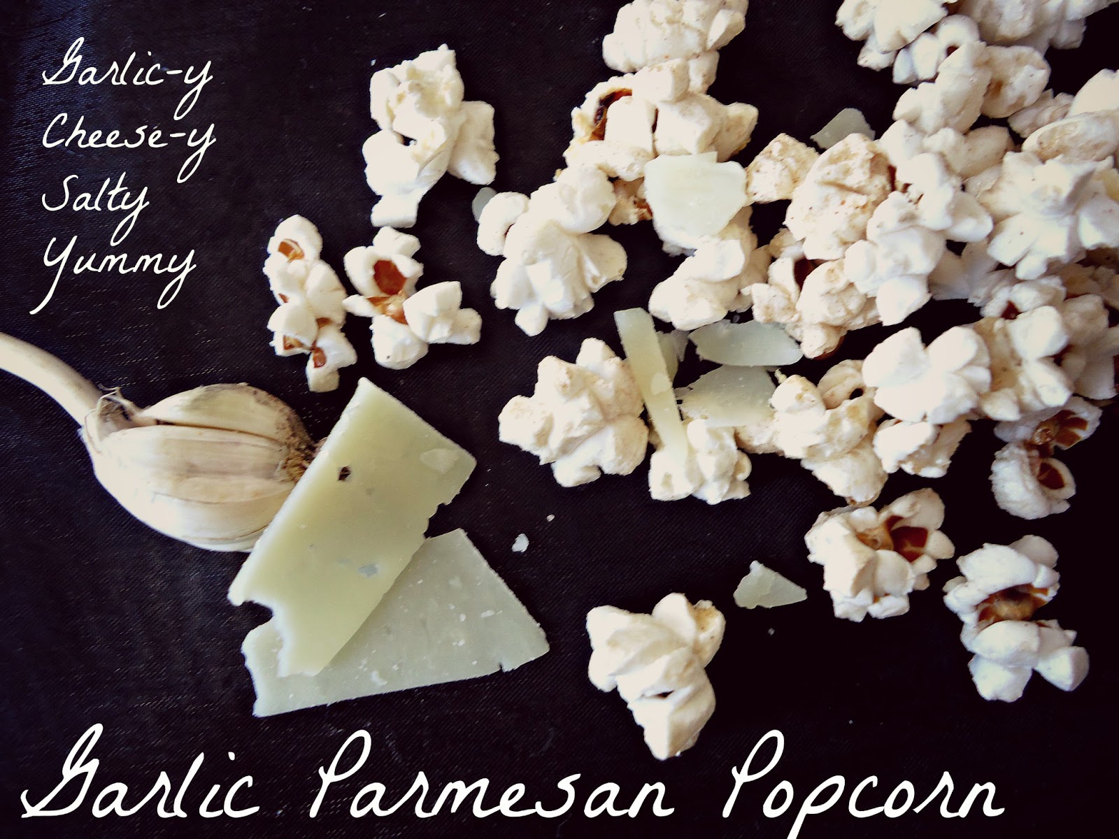 Cheesy Garlic Popcorn