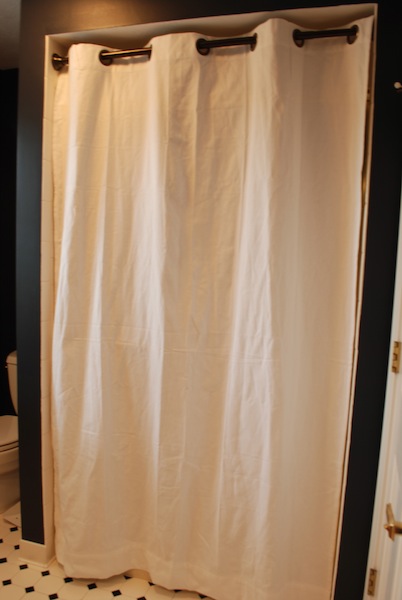 Sweet Chaos Home Ugly Shower Door Solution