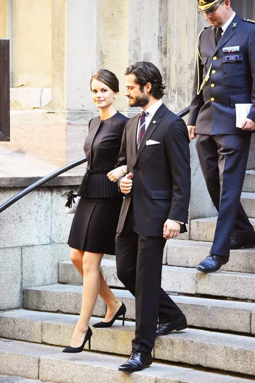 Prince Carl Philip and Sofia Hellqvist the Cathedral of Stockholm