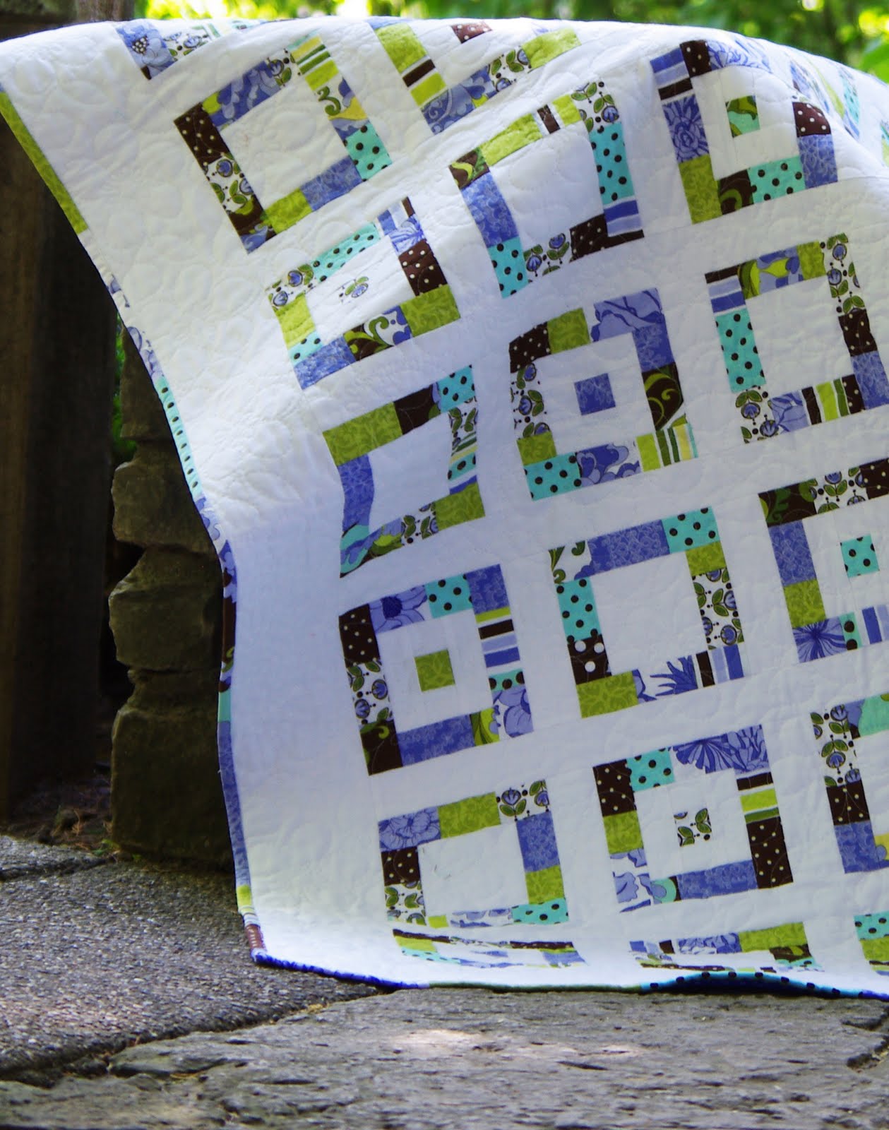 Audrina's Scrappy Baby Boxes Quilt Ahhh...Quilting
