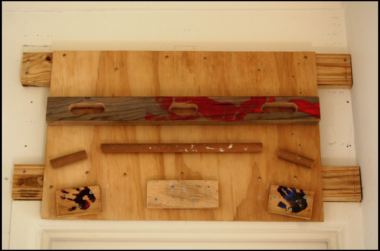 diy hangboard Indoor rock climbing, Rock climbing, Home