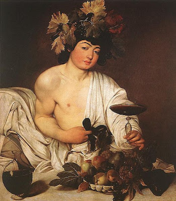 Bacchus fair to see - by Caravaggio, via Wikipedia - public domain Bacchus fair to see - by Caravaggio, via Wikipedia - public domain