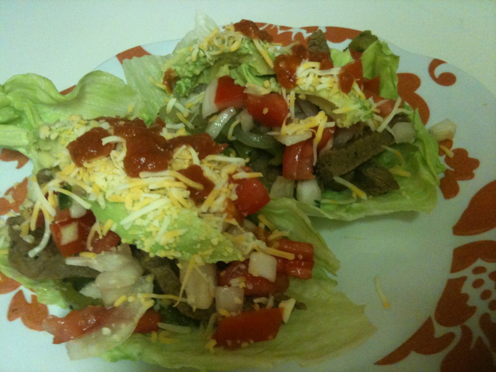 Steak Fajitas on Lettuce Wraps