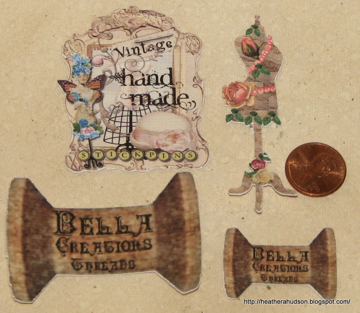 Heather A Hudson Bella Creations "Sew Vintage" Embellishment kit