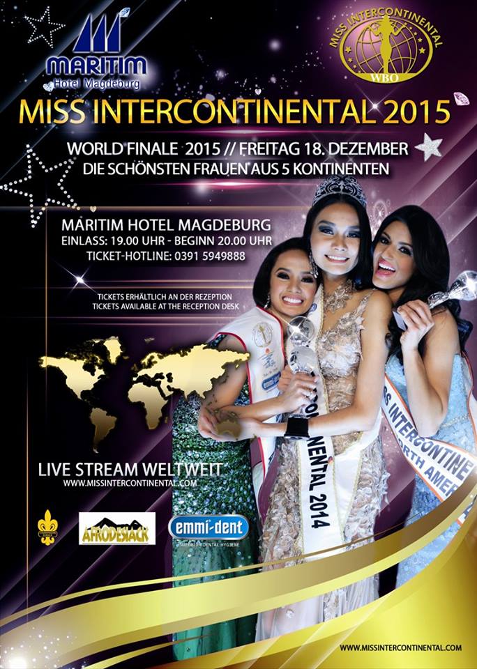 Miss Intercontinental World Finale December 18 in Germany