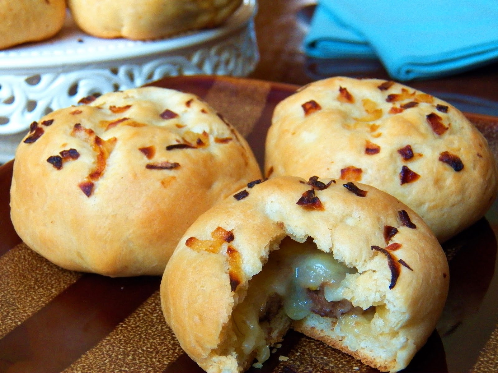 CHEESEBURGER STUFFED BUNS In Good Flavor Great Recipes Great Taste