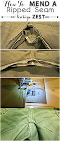 How to: Mend a Ripped Seam on Diane's Vintage Zest!