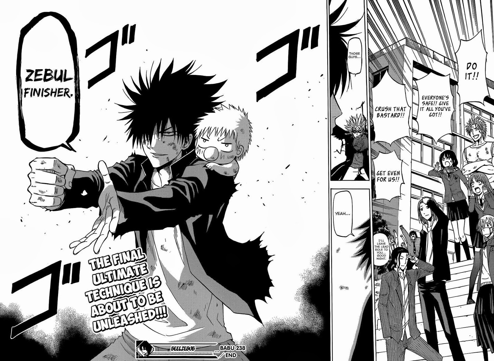 Ultimate S Anime Manga Review Blog Beelzebub Chapter 238 Review Its Going To Fast