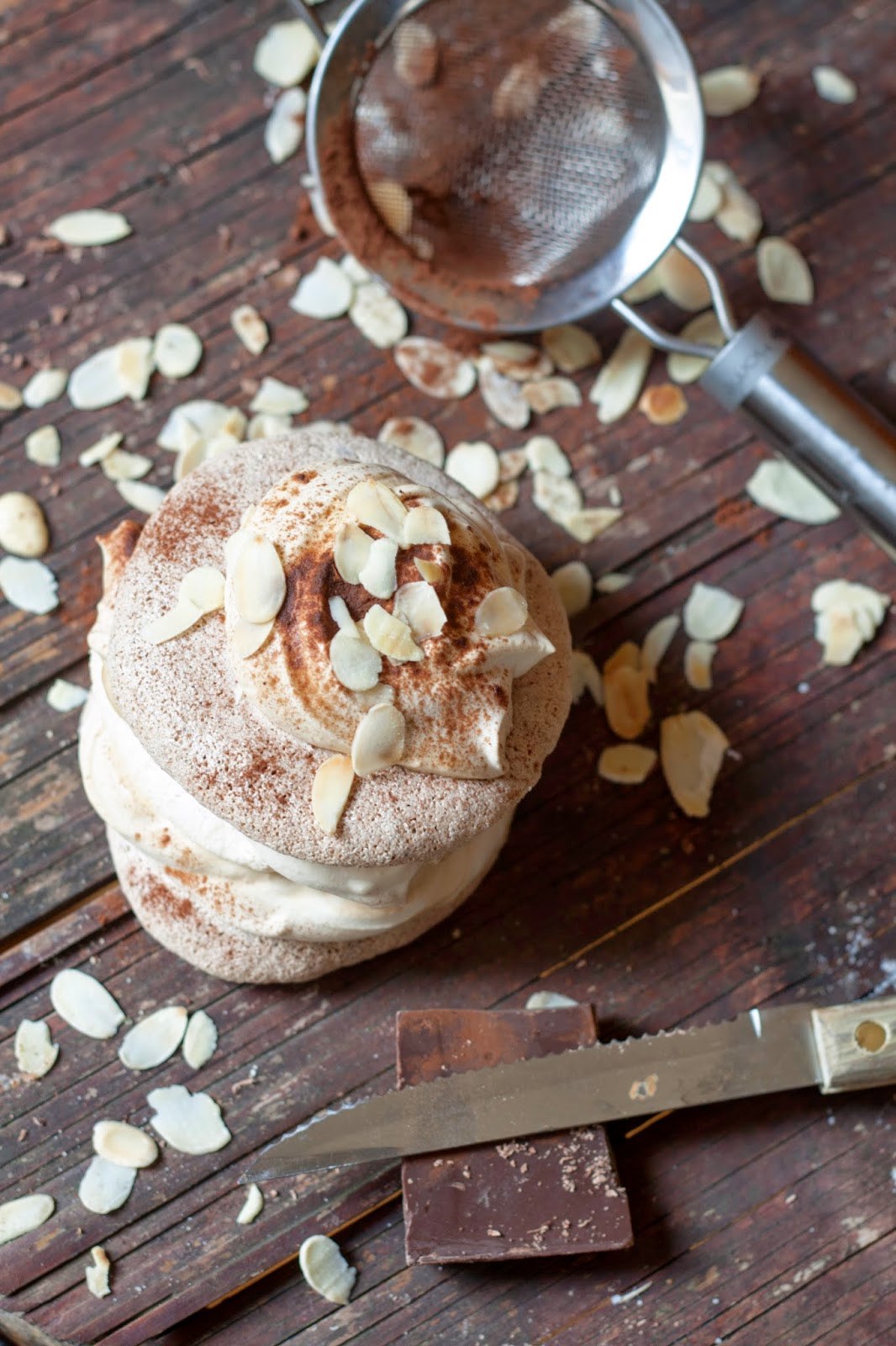 Chococokoffie pavlova