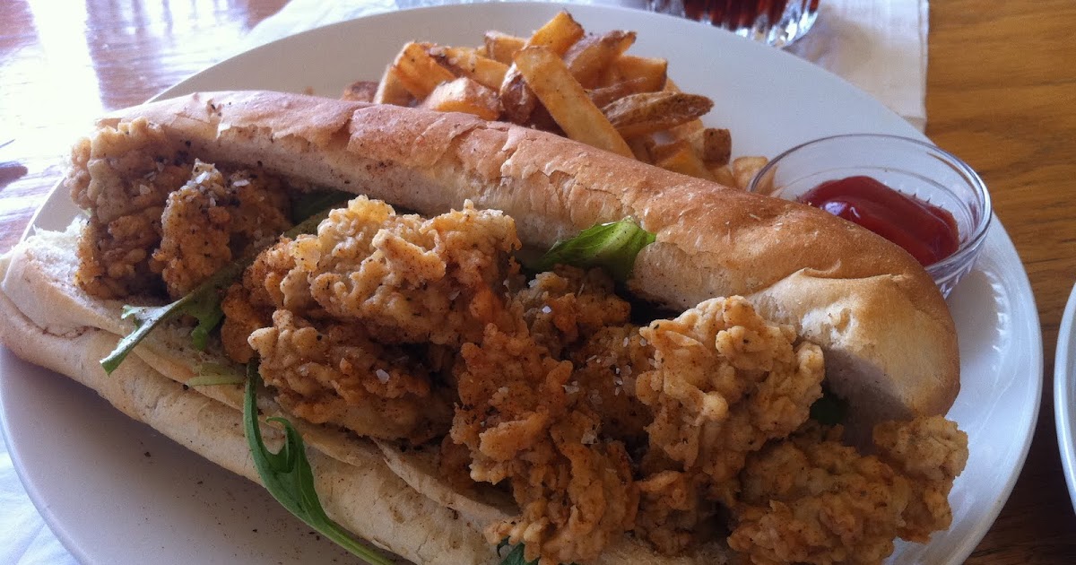 Dudes on Foods Fried Oyster Sandwich
