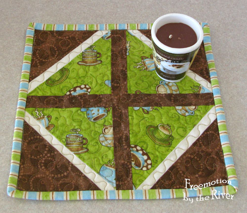 Coffee mug rug