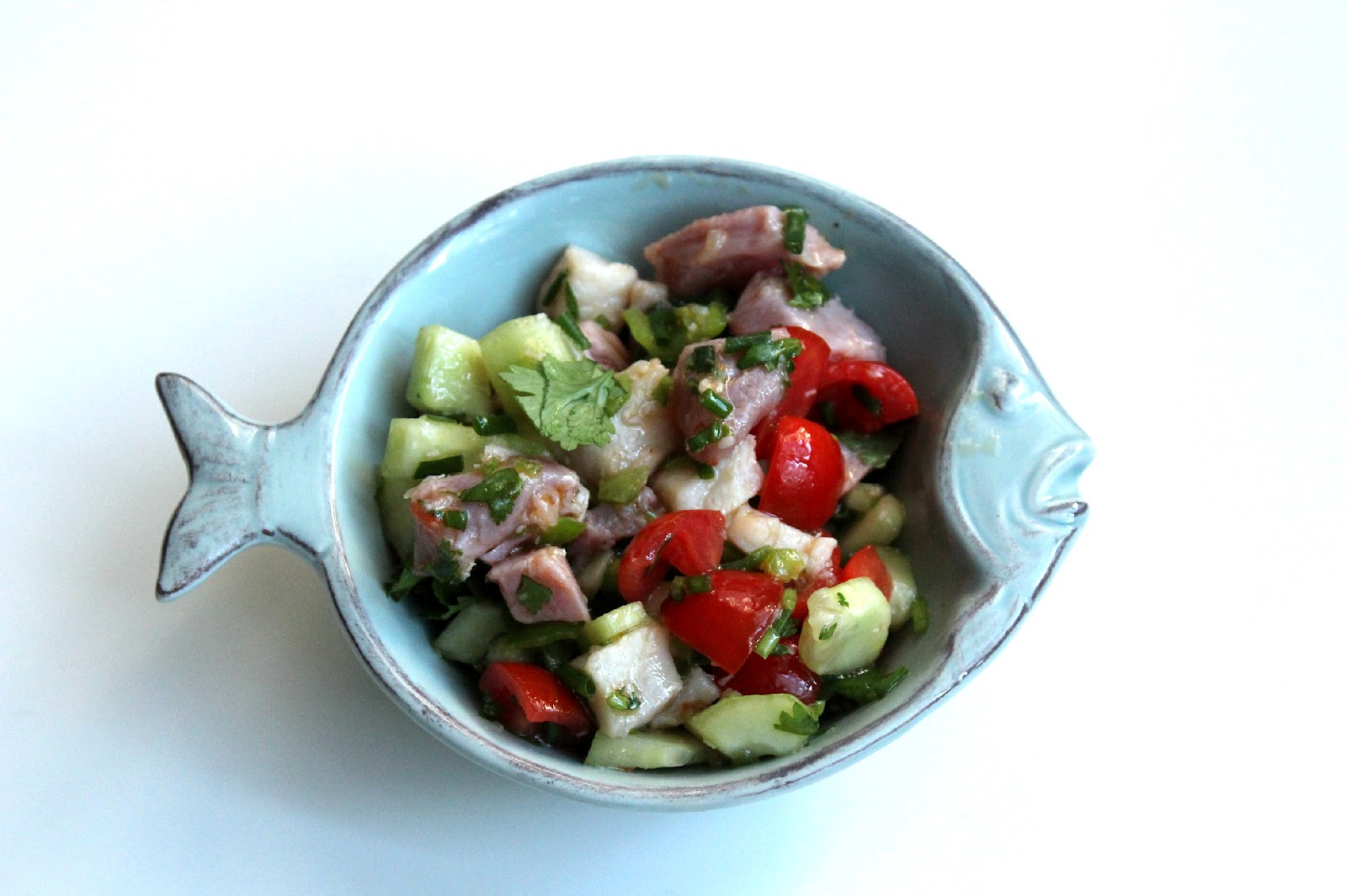 Nuts about food Tuna and swordfish ceviche