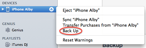 itunes disable automatic backup itunes disable automatic backup