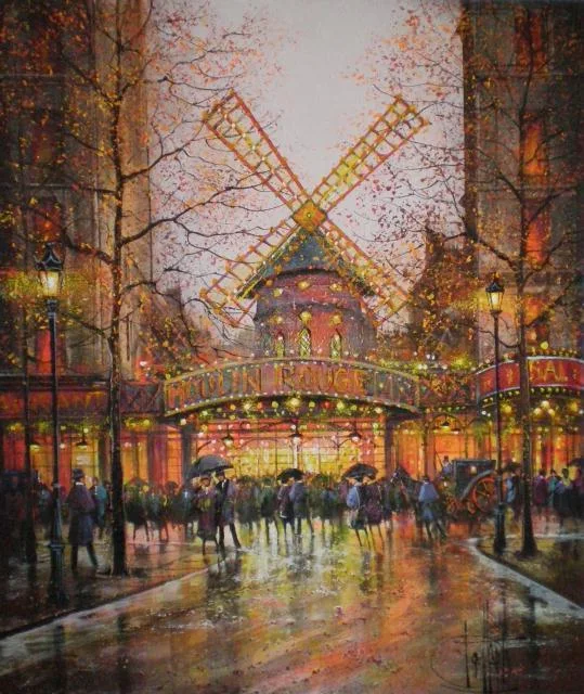 Guy Dessapt 1938 | French Impressionist painter | Paris autumn