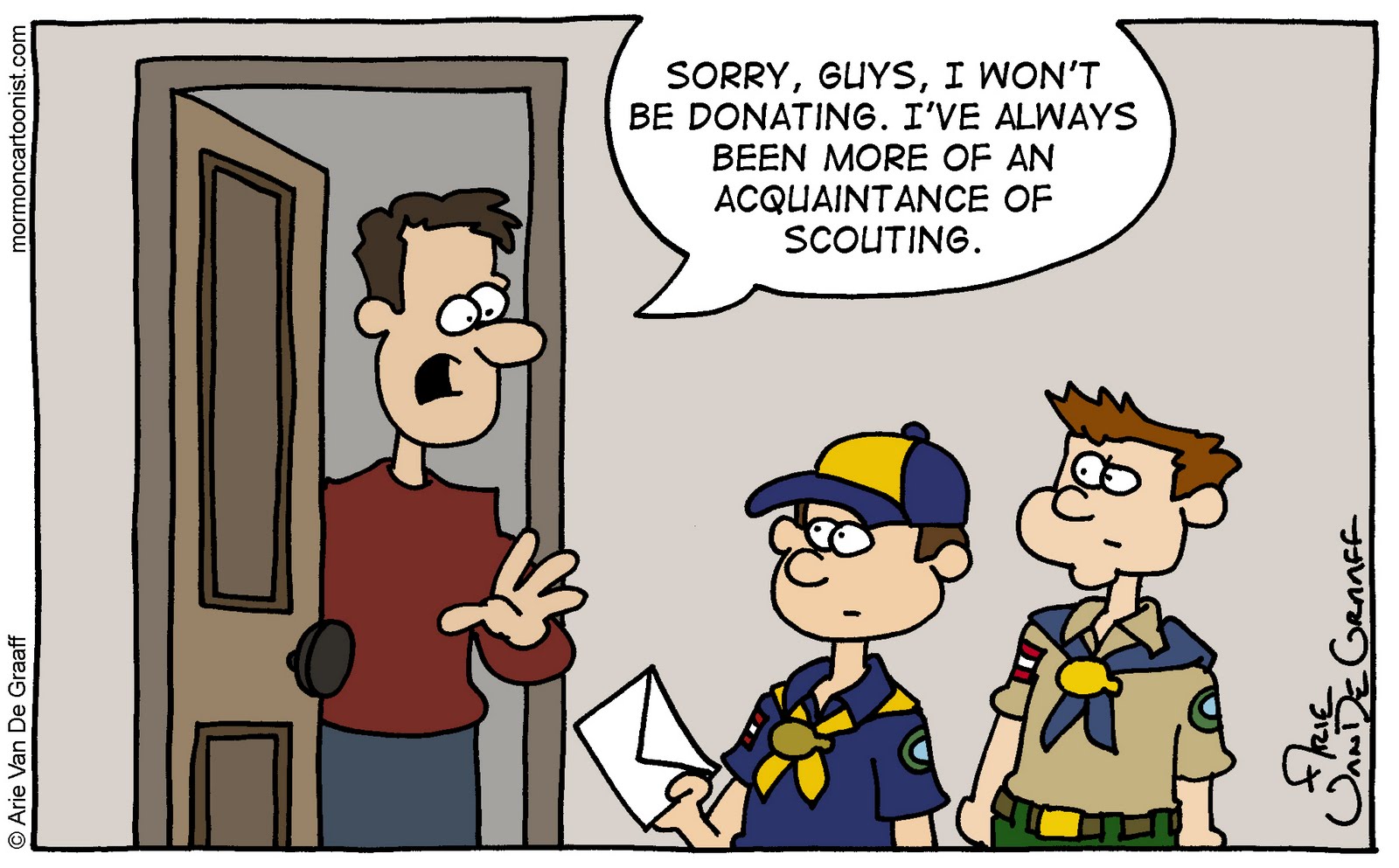 Ward Cartoonist Friends of Scouting