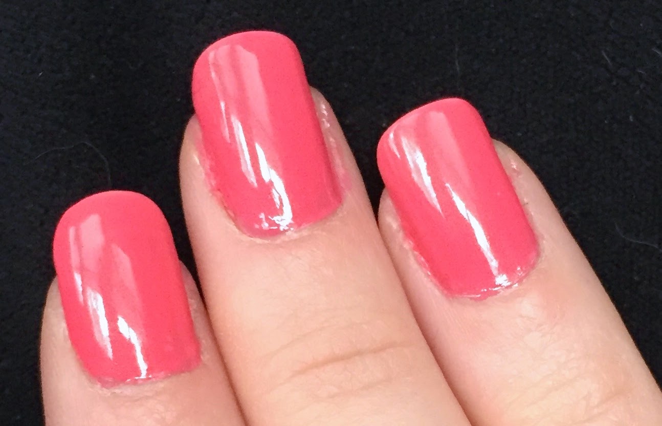 Nenta's Frivolity: Happy Coral Pink Nails with SpaRitual