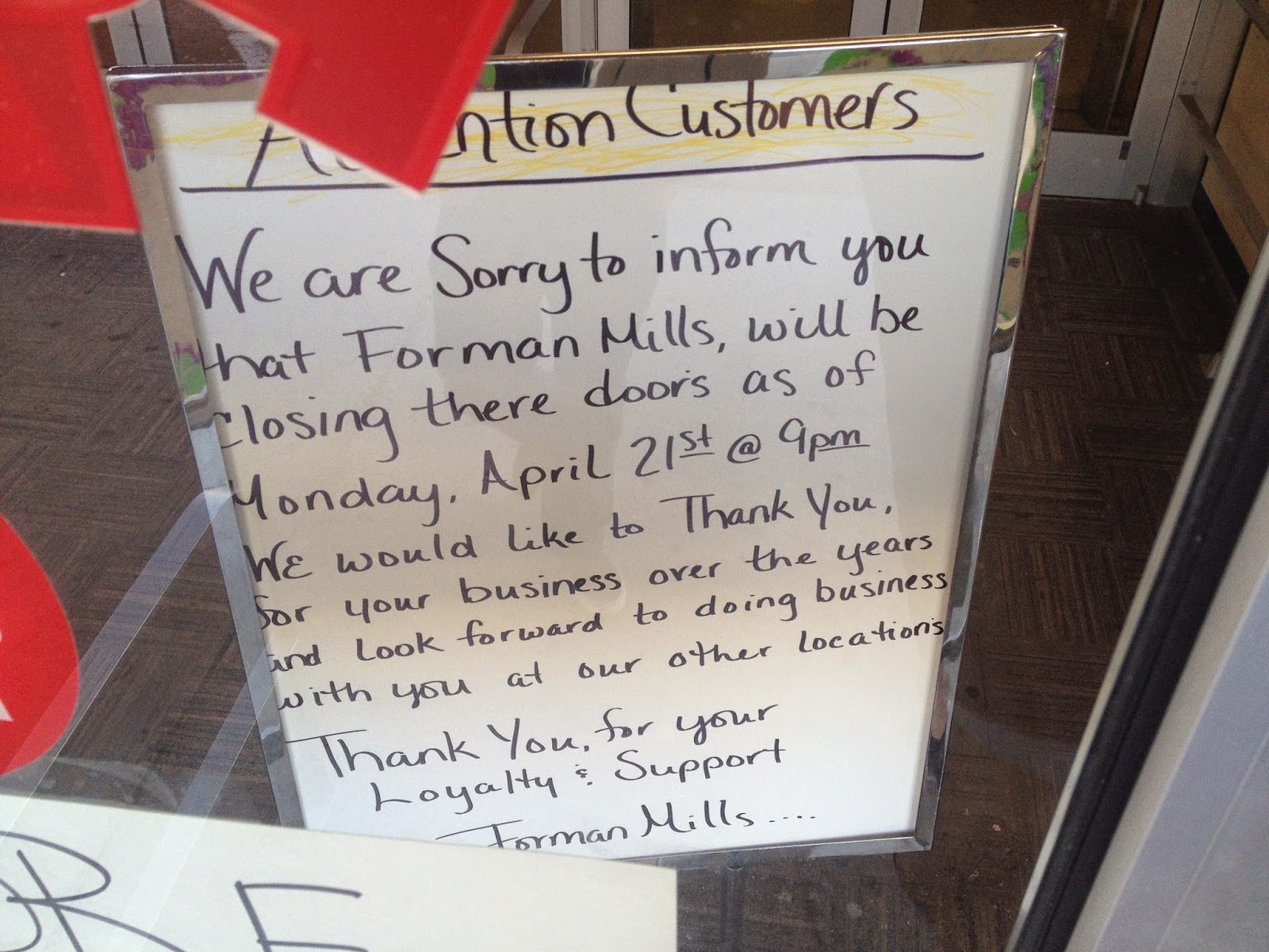 step off FORMAN MILLS EHT *CLOSED*