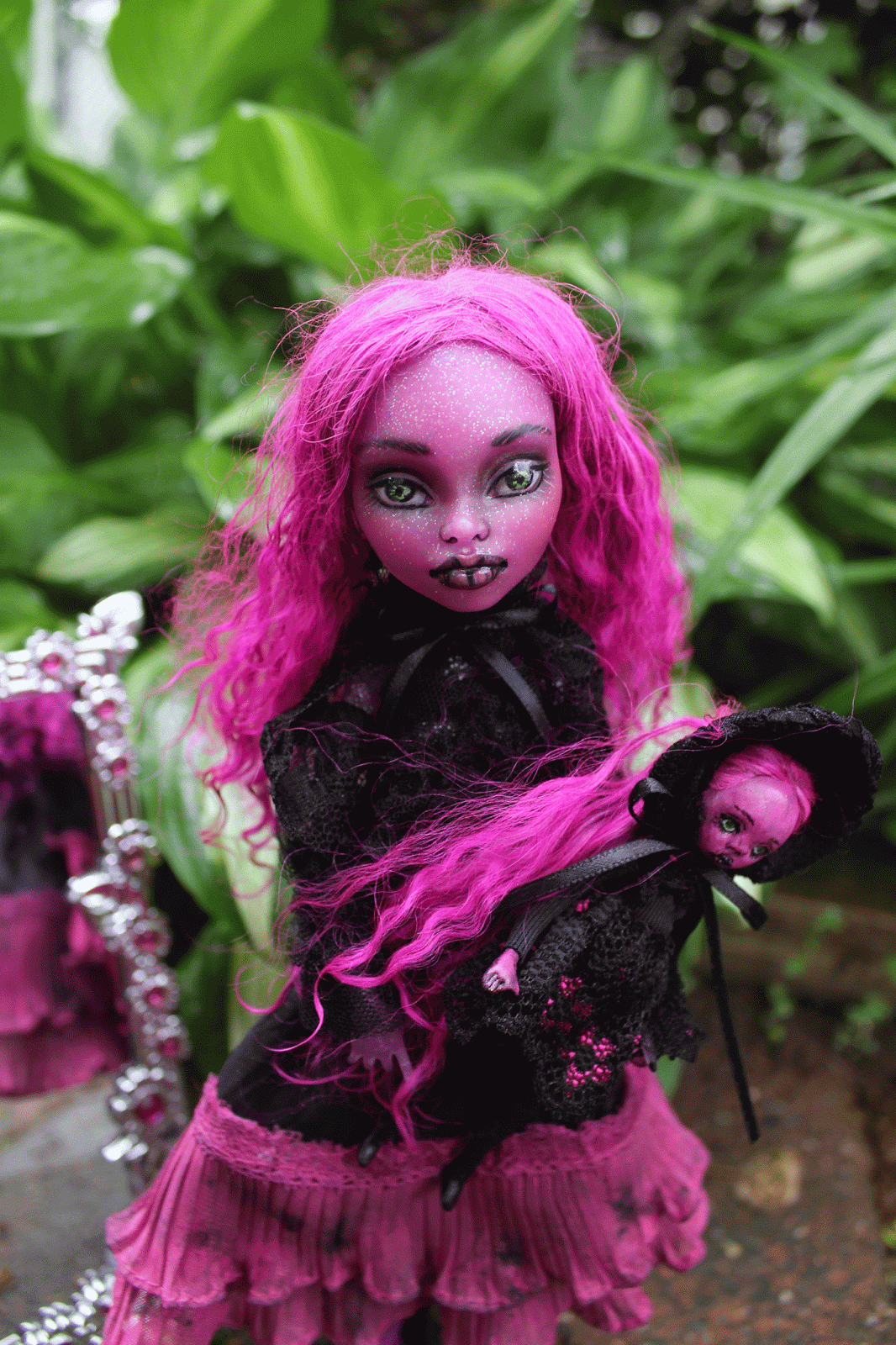 OOAK art doll Monster High custom repaint Bloody Mary by A. Gibbons