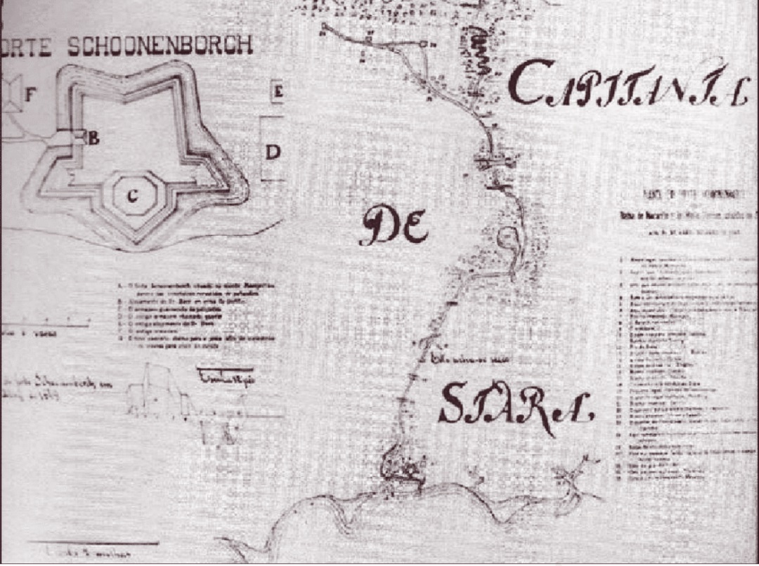 Mapa Capitania de Siara e Forte Schoonenborch