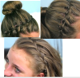 waterfall braid combo hairstyle for girls