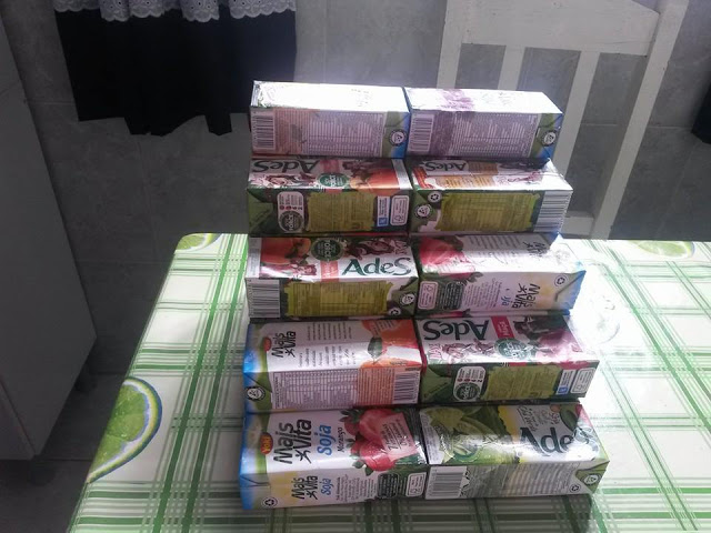 Eu Amo Artesanato Escada de doces de caixa de leite