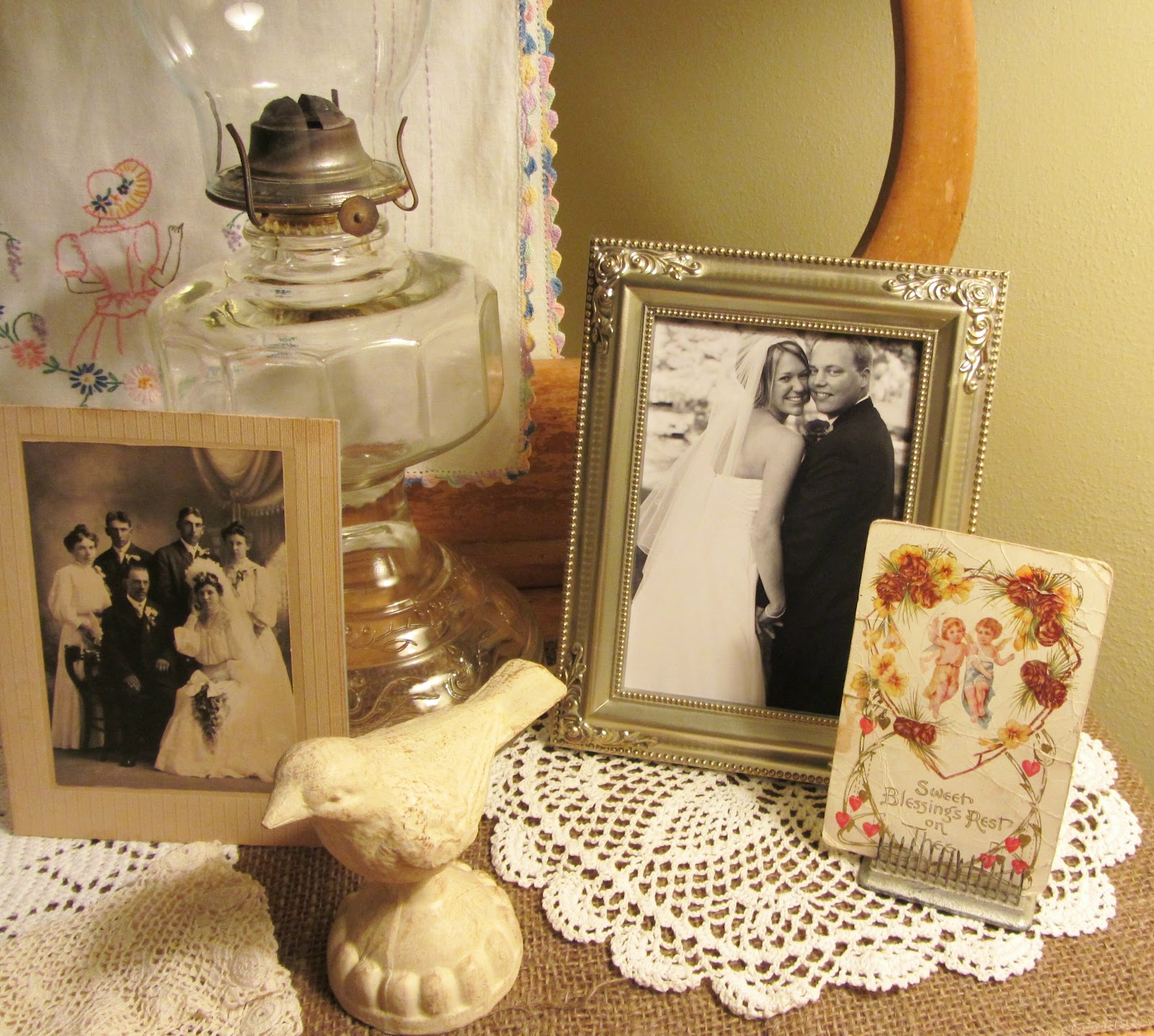 Vintage Bridal Organized Clutter