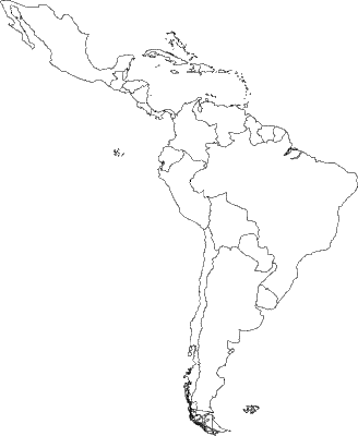 A Blank Map Of Latin America 52