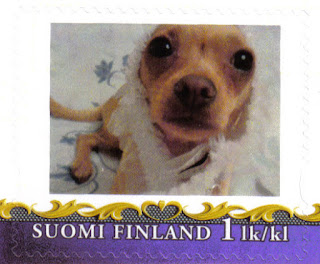 Dogs on Finland stamps