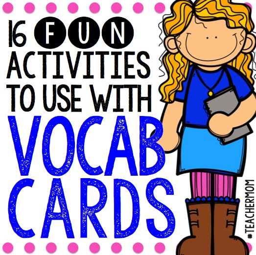 Creative & Easy Games and Activities to use with Flashcards! Buck & Chuck