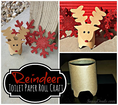 Mini Reindeer Toilet Paper Roll Christmas Craft For Kids - Crafty Morning