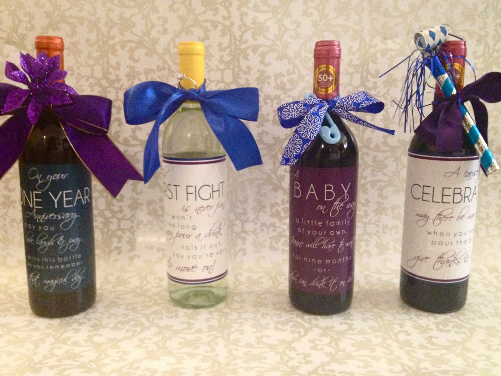 Meghan Henry Designs Gift Idea Personalized Wine Bottles