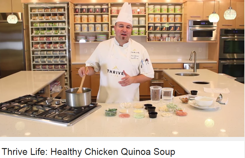  Chef Todd making Heathly Chicken Quinoa Soup