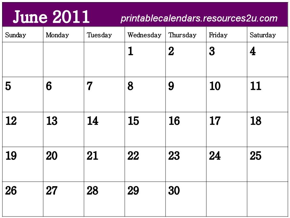 june 2011 calendar printable free. june 2011 calendar print.