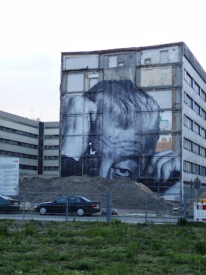 Work from street artist JR in Berlin mitte