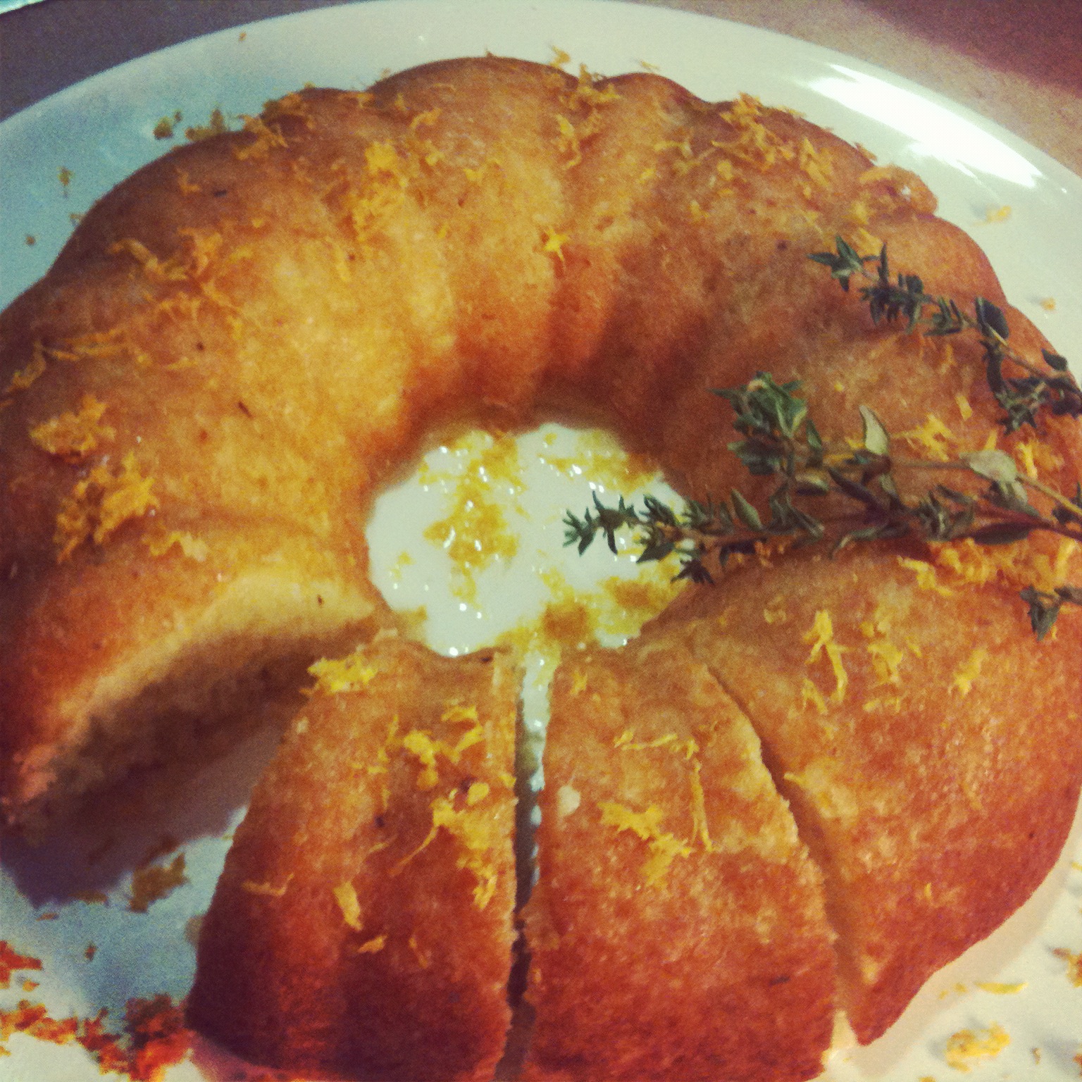 land of fruits and veggies Meyer Lemon, Thyme and Olive Oil Cake