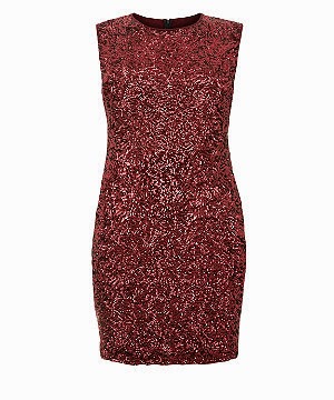 new look red sparkly dress