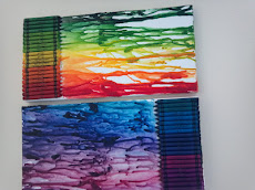 DIY crayon art