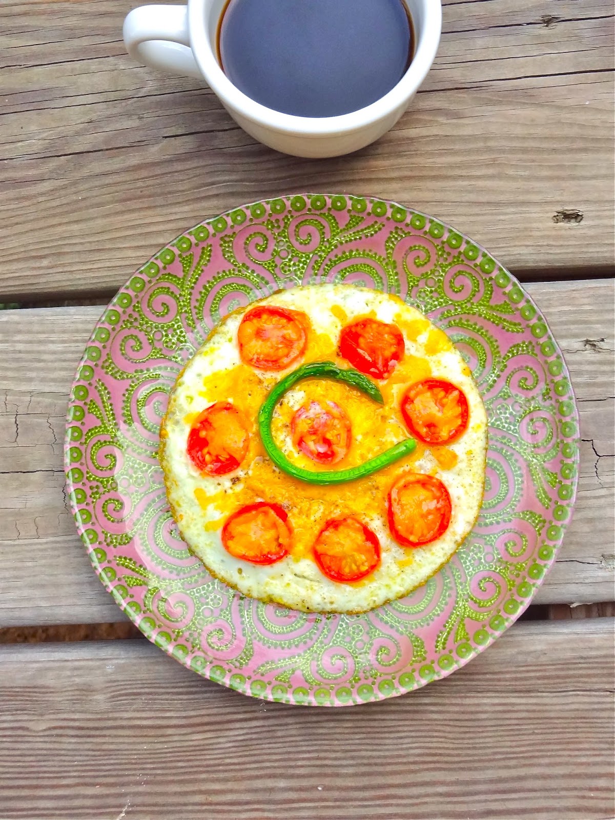 Egg whites tomato omelet