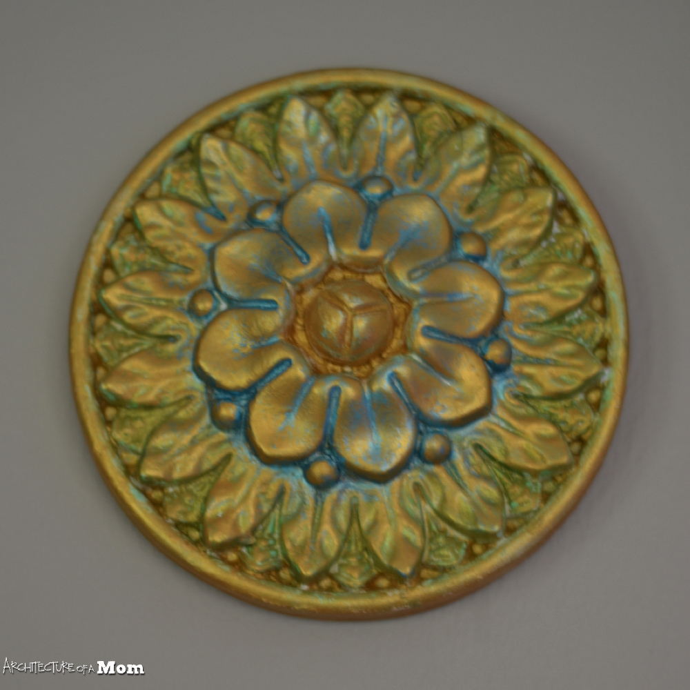 Architecture of a Mom Faux Metal Medallion Easy Decor Idea!