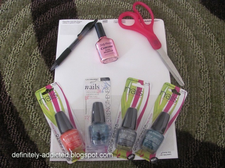 I am Definitely Addicted... How To Make Your Own Nail Polish Labels