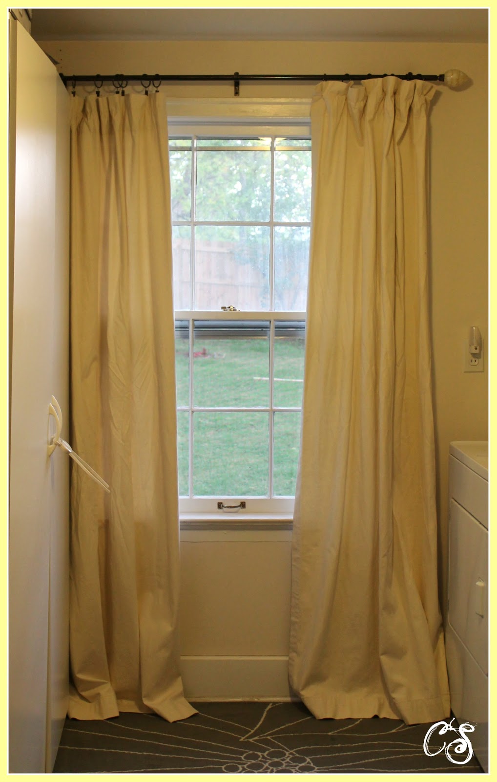 Laundry Room Drapes Part 1 ChippaSunshine