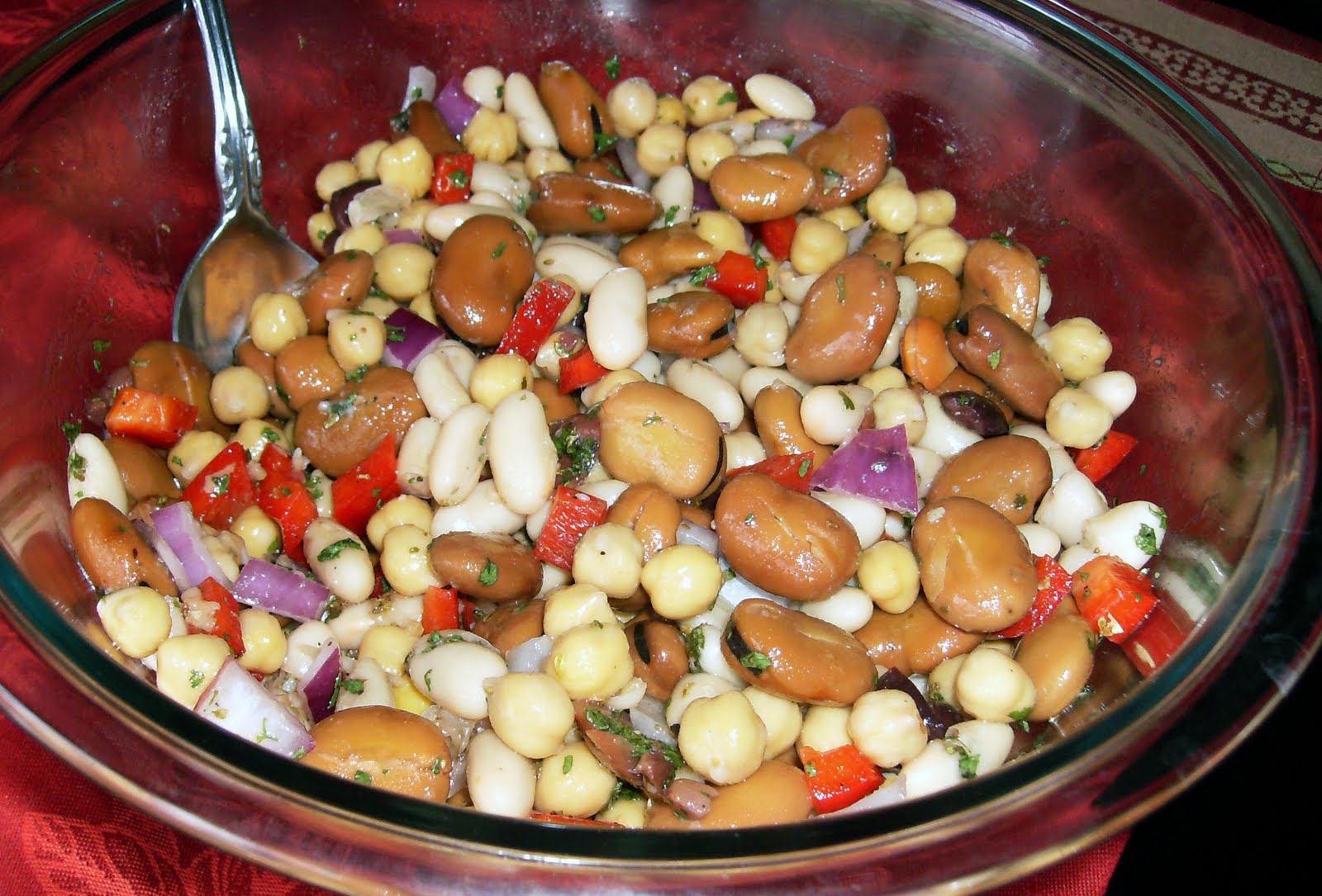 Mediterranean Inspired Food 3 Bean Salad Mediterranean Style